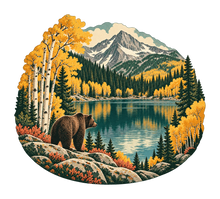Load image into Gallery viewer, Bear Lake Autumn M142 original magnet artwork