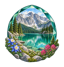 Load image into Gallery viewer, Emerald Lake Jewel M143 original magnet artwork