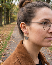 Load image into Gallery viewer, Squirrel Earrings #1030 shown on model