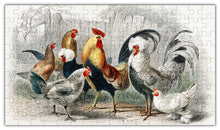 Load image into Gallery viewer, Rooster puzzle — 144-piece wooden rooster jigsaw puzzle, made in USA