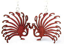 Load image into Gallery viewer, Peacock Earrings # 1008