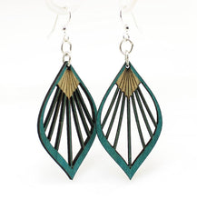 Load image into Gallery viewer, Fan Leaf Palm Earrings # 1028
