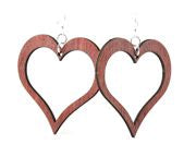 Load image into Gallery viewer, Open Heart Earrings # 1029