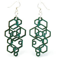 Load image into Gallery viewer, Hexagon Cluster Earrings # 1051