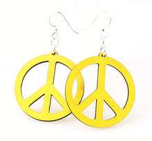 Load image into Gallery viewer, Small Peace Sign Earrings # 1053