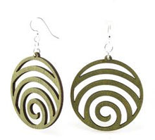 Load image into Gallery viewer, Wave Circle Earrings # 1054