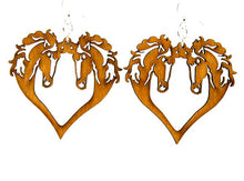 Load image into Gallery viewer, Horse Heart Earrings # 1059