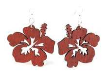 Load image into Gallery viewer, Hibiscus Earrings # 1085