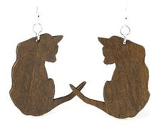 Load image into Gallery viewer, Cat Silhouette Earrings # 1092