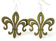 Load image into Gallery viewer, Fleur de Lis Hollow Point Earrings # 1117