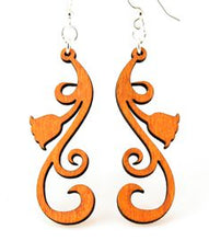 Load image into Gallery viewer, Tulip Scroll Earrings # 1121