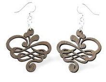 Load image into Gallery viewer, Small Calligraphy Earrings # 1129