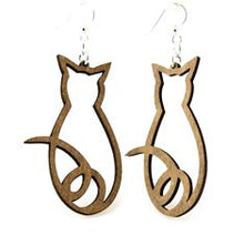 Load image into Gallery viewer, Cat Outline Earrings # 1134