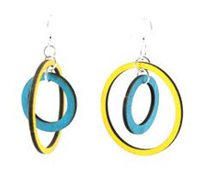 Load image into Gallery viewer, Two Circle Earrings # 1150