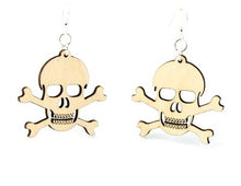 Load image into Gallery viewer, Skull and Crossbone Earrings # 1209
