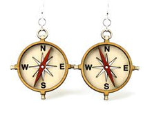 Load image into Gallery viewer, Compass Earrings # 1265