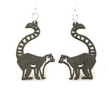 Load image into Gallery viewer, Ring-tailed Lemur Earrings # 1274