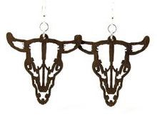 Load image into Gallery viewer, Steer Skull Earrings # 1285