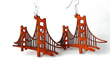 Load image into Gallery viewer, Golden Gate Bridge Earrings # 1302
