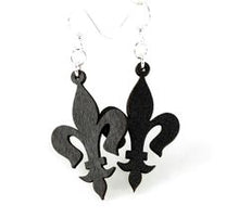Load image into Gallery viewer, Slender Fleur de Lis Earrings # 1305