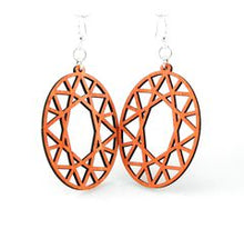 Load image into Gallery viewer, Oval Hex Earrings # 1320