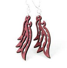 Load image into Gallery viewer, Feathered Dangle Earrings # 1341