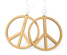 Load image into Gallery viewer, Large Peace Sign Earrings # 1352