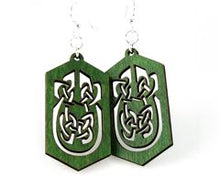 Load image into Gallery viewer, Celtic Rectangle Earrings # 1357