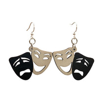Load image into Gallery viewer, Comedy/Tragedy Earrings # 1362