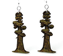 Load image into Gallery viewer, Tall Redwood Tree Earrings # 1414