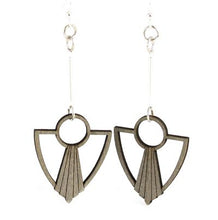 Load image into Gallery viewer, Art Deco Anchor Fan Earrings #1482