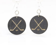 Load image into Gallery viewer, Hockey Puck Earrings # 1507