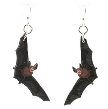 Load image into Gallery viewer, Spooky Bat Earrings #1589