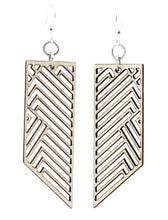 Load image into Gallery viewer, Rectangular Rhapsody Earrings #1597