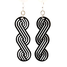 Load image into Gallery viewer, Interposed Circular Vine Earrings #1613