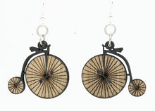 Load image into Gallery viewer, Old Fashioned Bicycle Earrings #1621