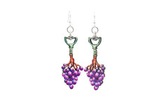 Load image into Gallery viewer, Corkscrew Grape Vine Earrings #1625