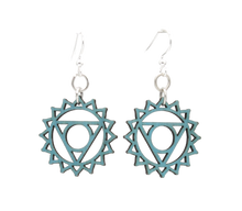 Load image into Gallery viewer, Vishuddha Chakra Earrings #1632