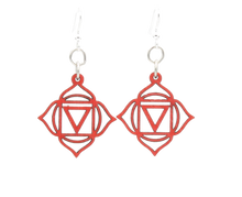 Load image into Gallery viewer, Muladhara Chakra Earrings #1636