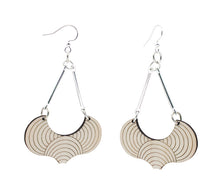 Load image into Gallery viewer, Arabesque Marble Wood Earrings #1657