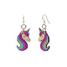 Load image into Gallery viewer, Bashful Unicorn Earrings #1675