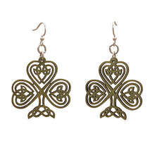 Load image into Gallery viewer, Celtic Shamrock Earrings #1684