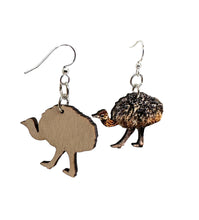 Load image into Gallery viewer, Baby Ostrich Earrings #1716