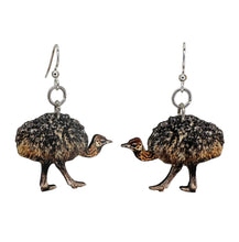 Load image into Gallery viewer, Baby Ostrich Earrings #1716