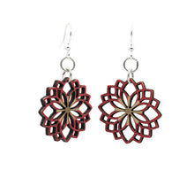 Load image into Gallery viewer, Dahlia Flower Blossom Earrings #182