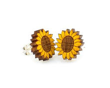 Load image into Gallery viewer, Sunflower Stud Earrings #3007