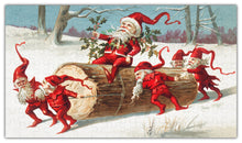 Load image into Gallery viewer, Vintage Santa Elves Puzzle