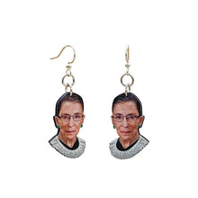 Load image into Gallery viewer, Ruth Bader Ginsburg Earrings #T002