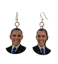 Load image into Gallery viewer, Barack Obama Earrings #T077