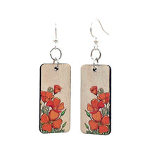 Load image into Gallery viewer, California Poppy Earrings